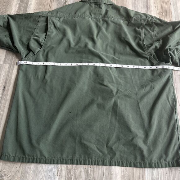 Men's 5.11 Tactical Jacket Green Army Military Coat Patches Pocket XL - Picture 4 of 9